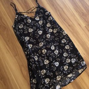 Dry Goods Black Dress w/ Floral pattern